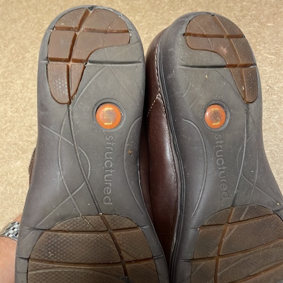 Clarks Unstructured Casual Mary Jane Loafers Shoes Size 7.5 M brown - Picture 8 of 17